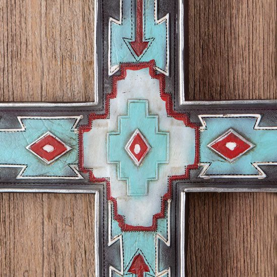 Rainbow Trading Turquoise Wall Cross