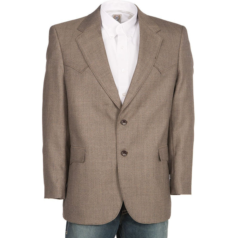 Men's Circle S Brown Plano Sport Coat