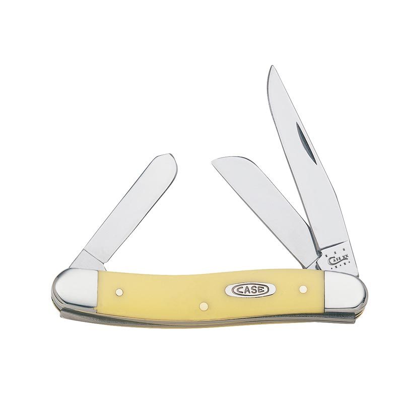 Yellow Synthetic Stockman Knife