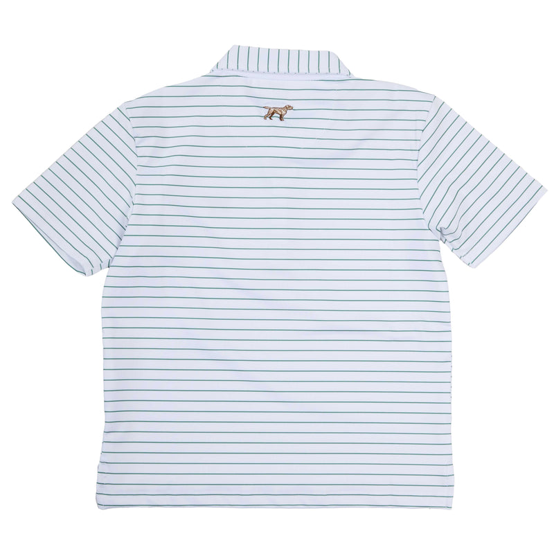Fieldstone Boy's Green & White Driftwood Polo