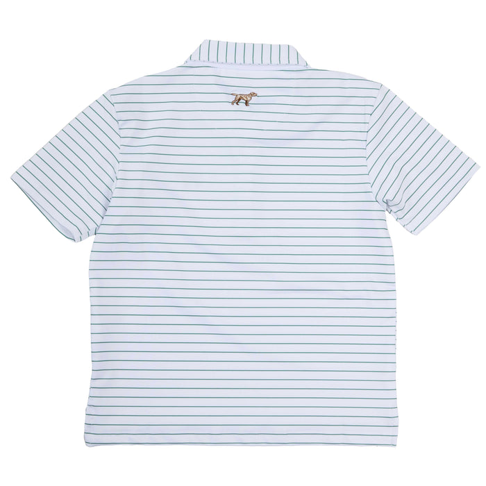 Fieldstone Boy's Green & White Driftwood Polo