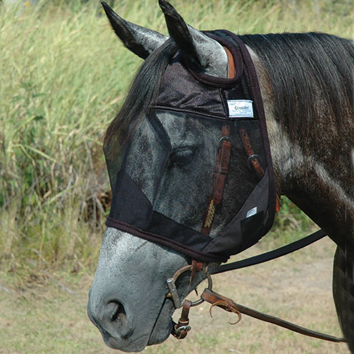 Quiet Ride Black Horse Fly Mask