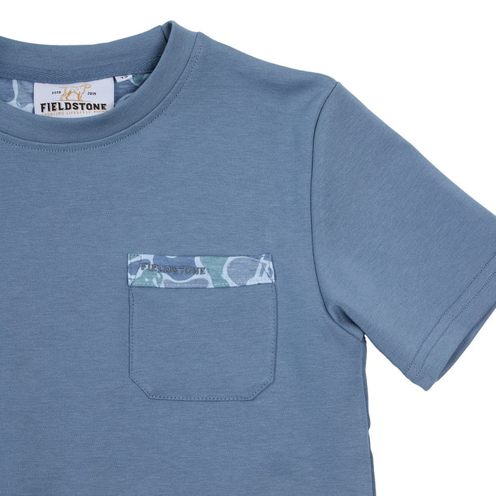 Fieldstone Boy's Saltwater with Camo Pocket Tee Shirt