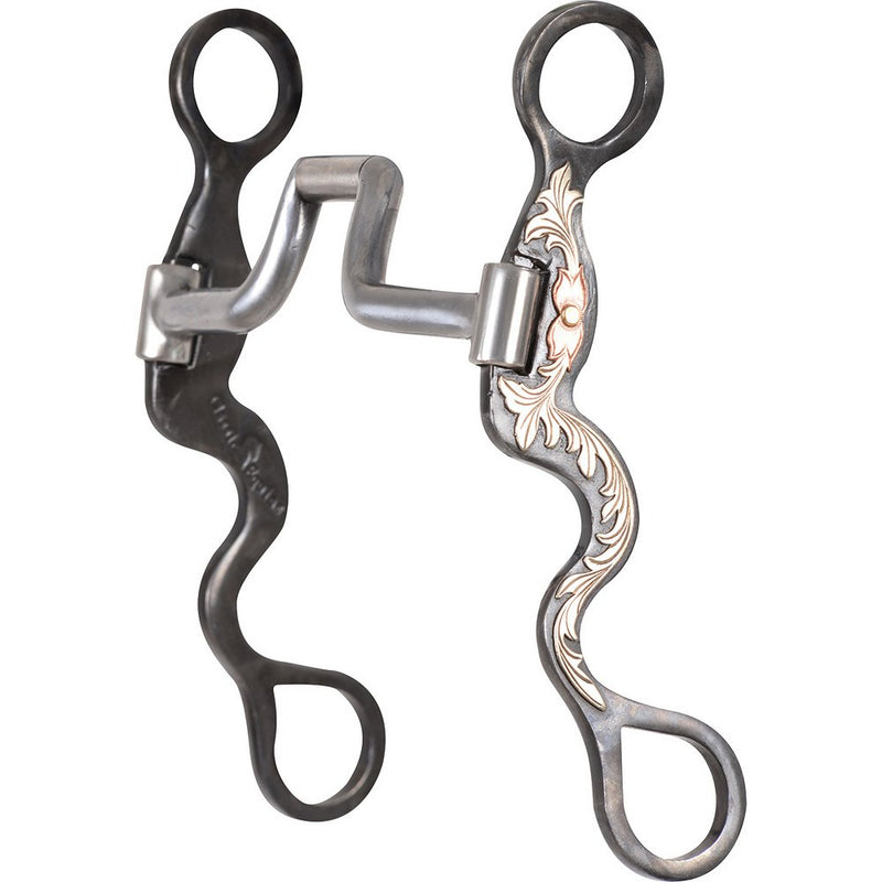 8" Cavalry Cheek Square Hinged Port Bit