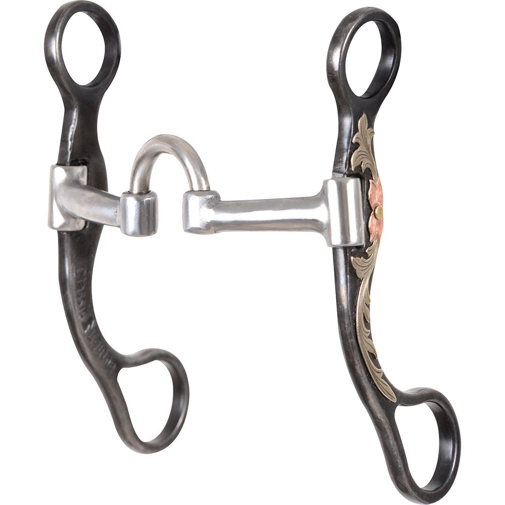 Checkering Bit Classic Equine 6 inch One by One Cheek Correction Bit