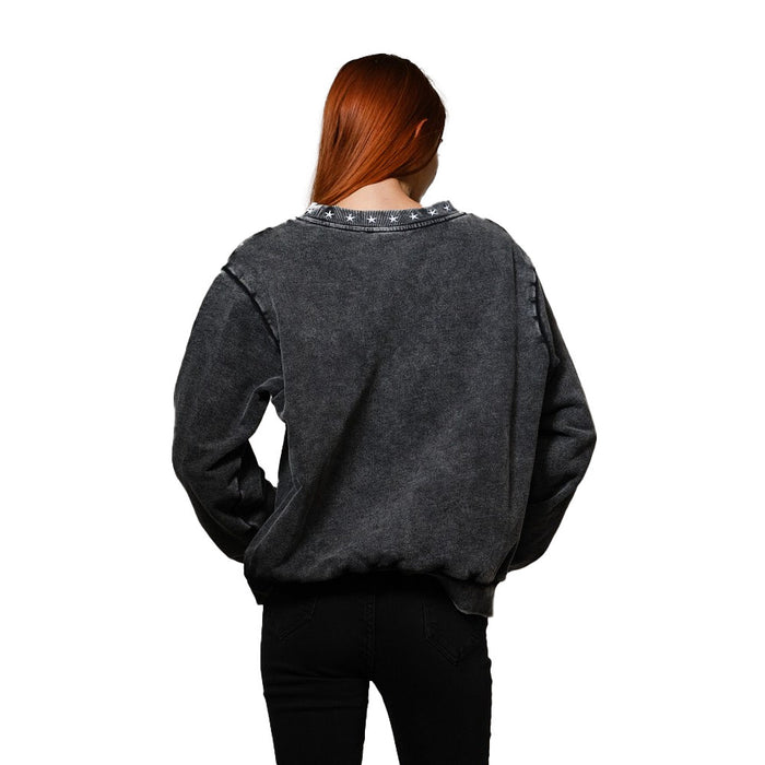 Blue B Women's Charcoal Western Embroidered Sweatshirt