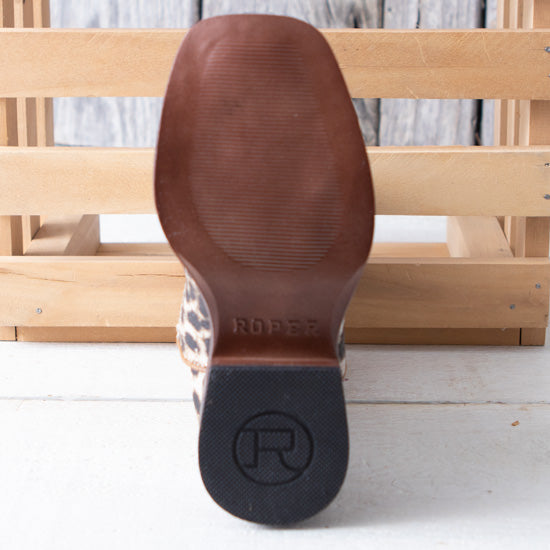 Roper Footwear Kids Glitter Leopard Cowgirl Boot