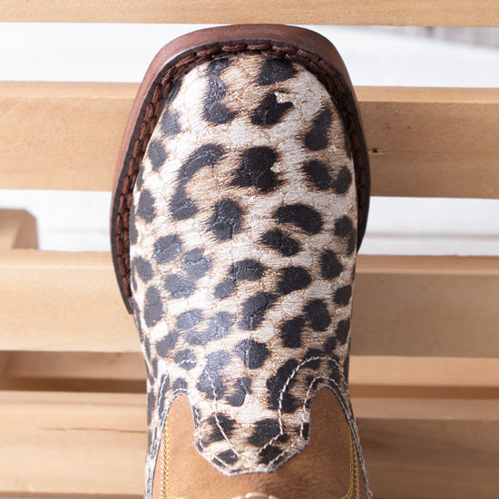 Roper Footwear Kids Glitter Leopard Cowgirl Boot