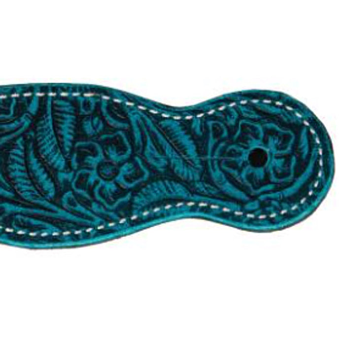 Professionals Choice Ladies/Youth Aqua Floral Spur Straps
