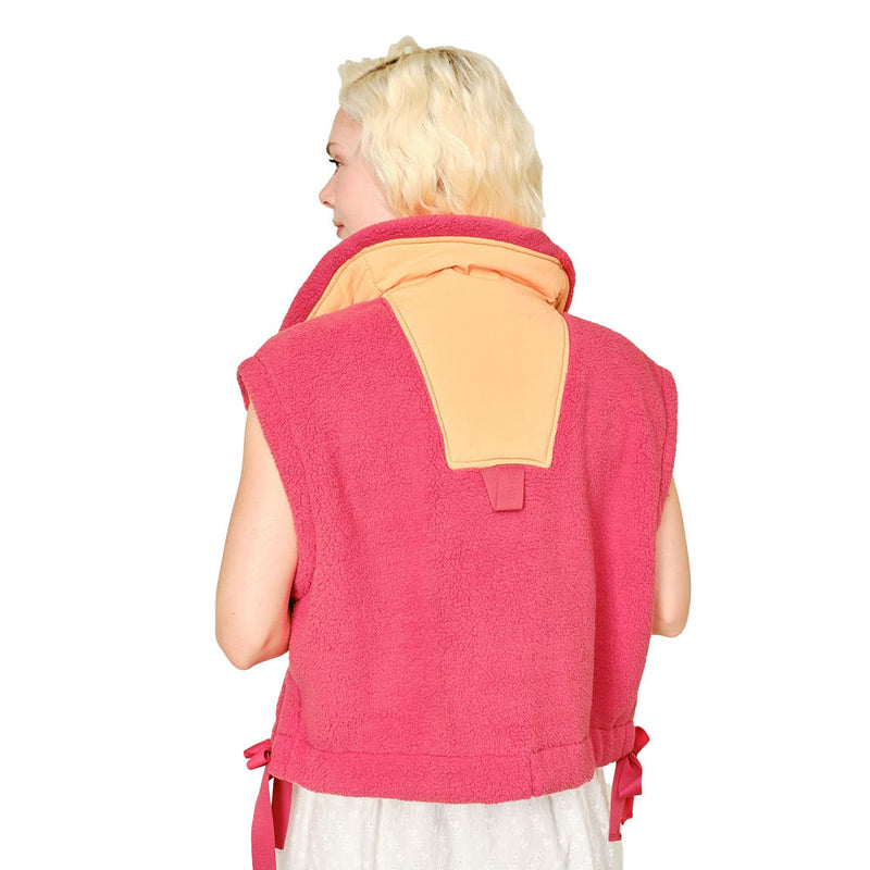 Blue B Women's Coral Oversized Contrast Vest