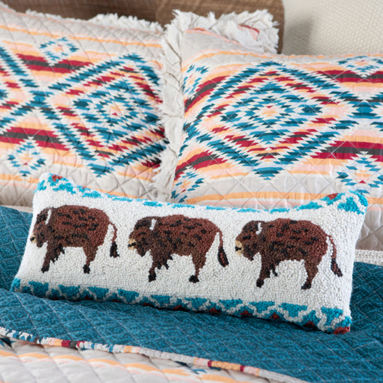 Greenland Home Fashions Sundance Southwest Ruffle Quilt Set
