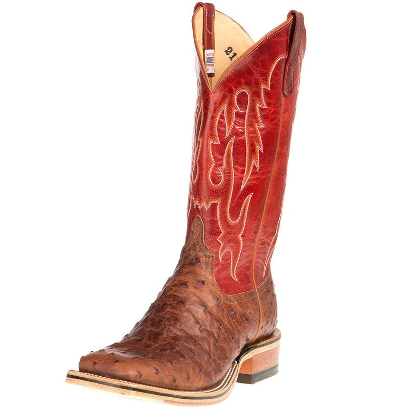 Men's Red & Brown Goat Cowboy Boots By Anderson Bean | Order Brown ...