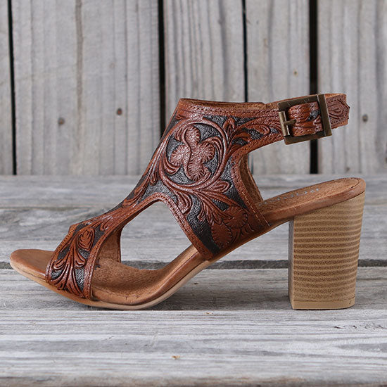 Roper Women's Mika II Tan Tooled Heel