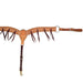 Golden Leather Rough Out 2 Inch Breast Collar With Latigo Strings
