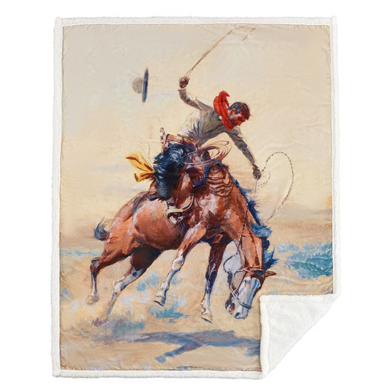 Hiend Accents Paseo Road by Buster Campfire 54x68 Sherpa Throw