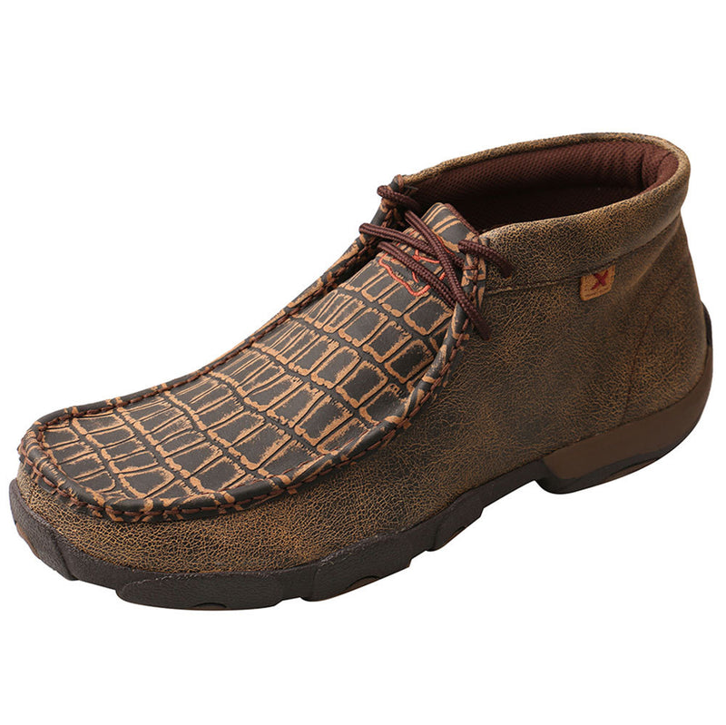 Mens Caimin Print Driving Moc With Alloy Toe