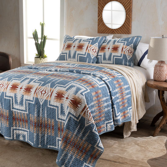 Britannica Home Harding Denim Quilt Set