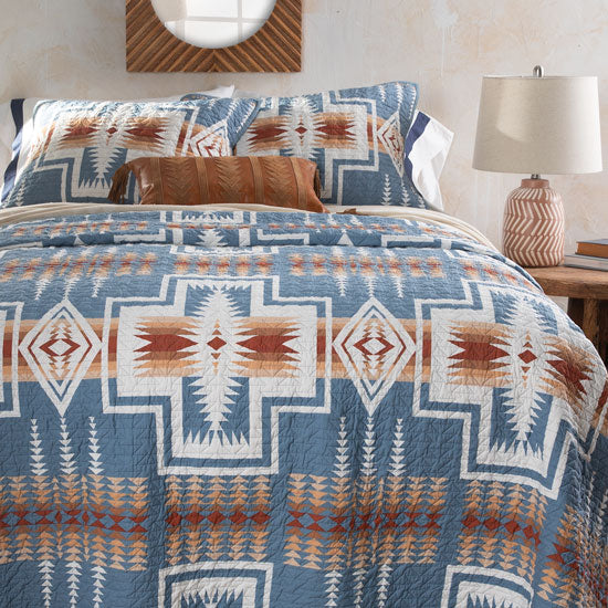 Britannica Home Harding Denim Quilt Set