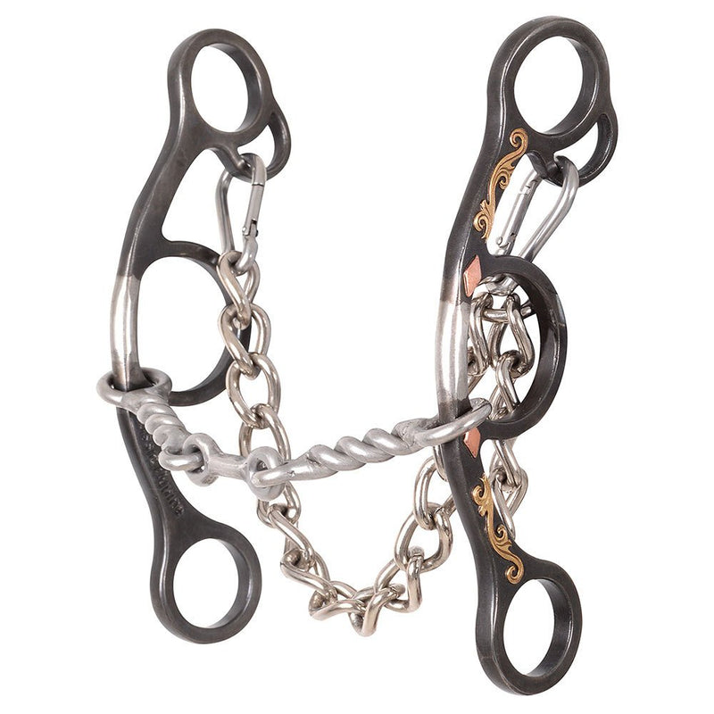 Sherry Cervi Twisted Wire Dogbone Diamond Short Shank Gag Bit