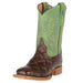 Kids Chocolate Filet of Fish Green Top Western Boot