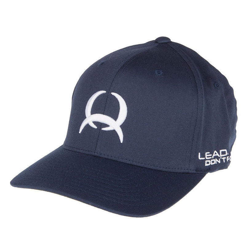 Mens Navy Flexfit Cinch Logo Cap