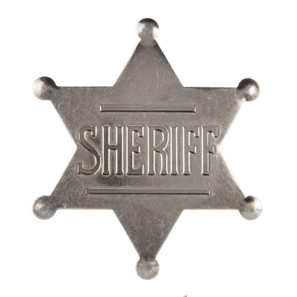 Western Fashion Silver Sheriff Badge