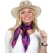Women's Paisley Pomegranate and Royal Red Wild Rag