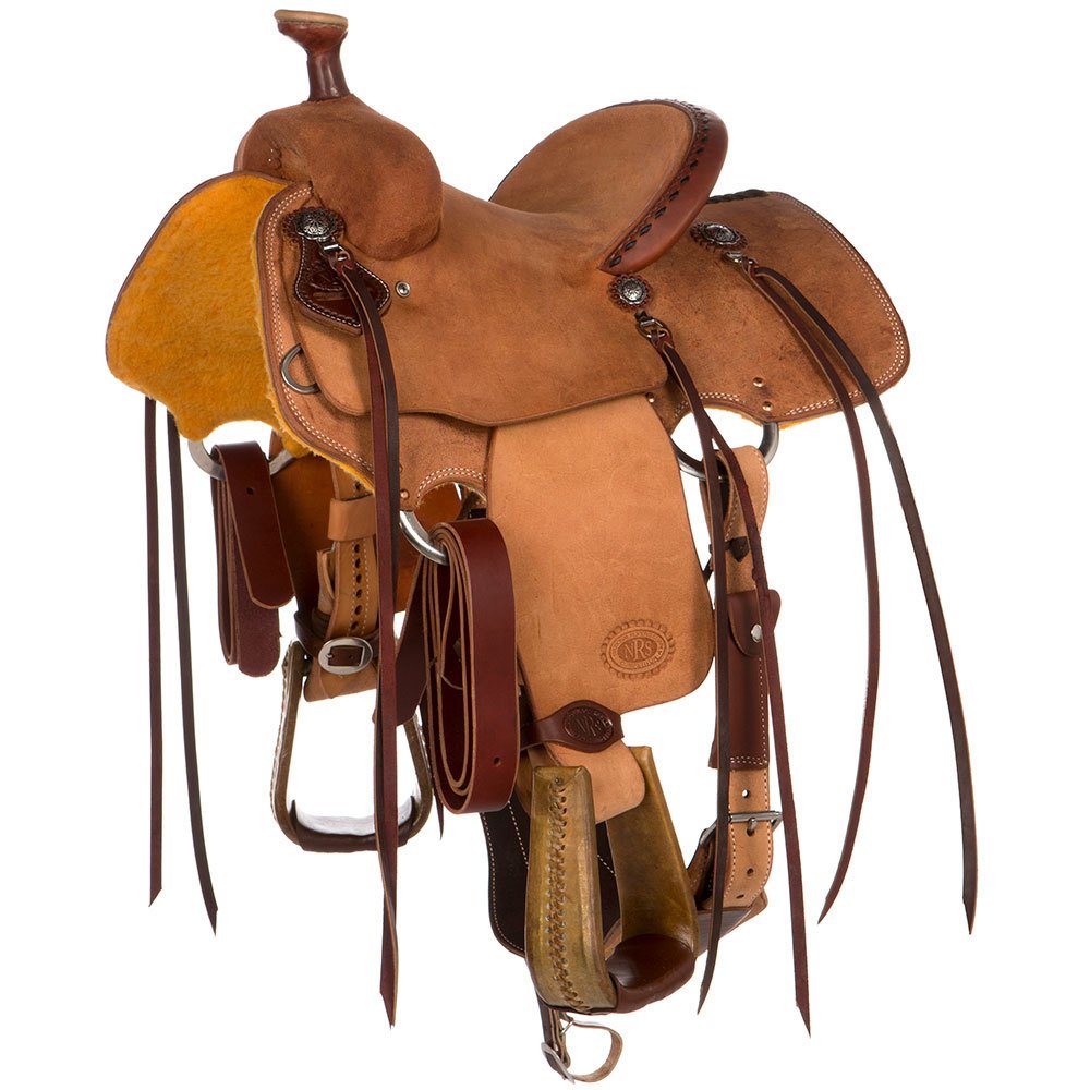 Nrs Roping Saddle Nrs Competitors Heavy Oil Roughout Youth Team Roping Saddle — NRS