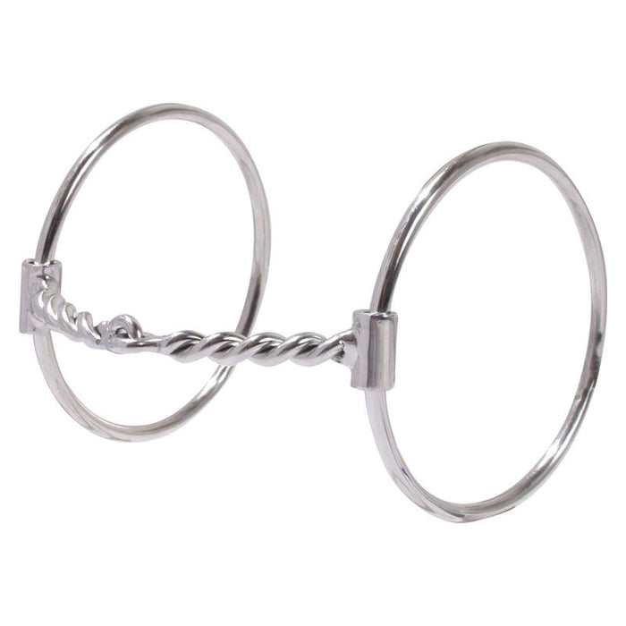 4in O Ring Twisted Wire Snaffle Bit