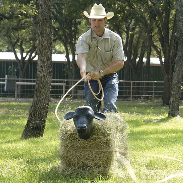Calving Head Ropes Mustang NRS Deluxe Calf Head Roping Dummy with Bale Spikes