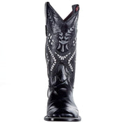 Ferrini Womens Black Alligator Print Boot