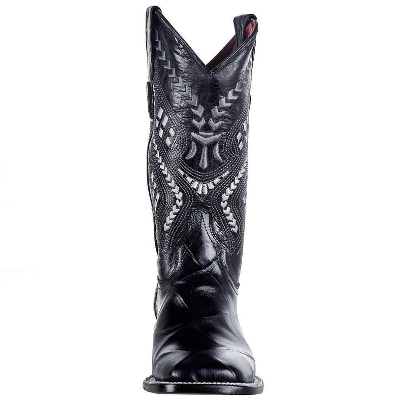Ferrini Womens Black Alligator Print Boot