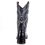 Ferrini Womens Black Alligator Print Boot