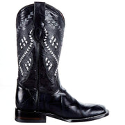 Ferrini Womens Black Alligator Print Boot
