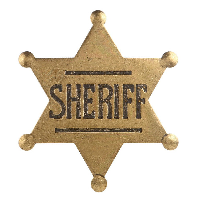 Brass Sheriff Badge