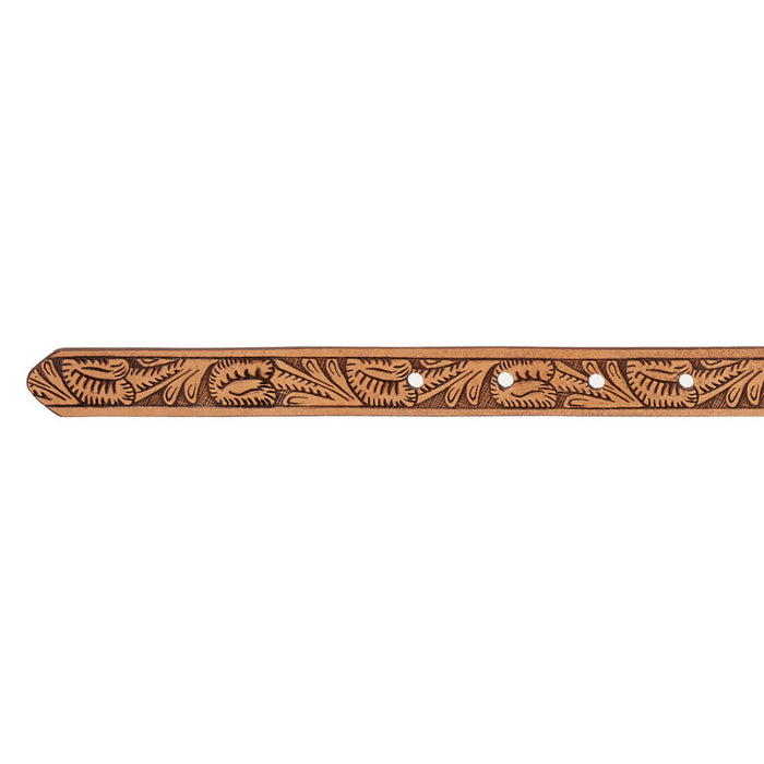 Gem Dandy Accessories Women's Tooled Leather Concho Belt
