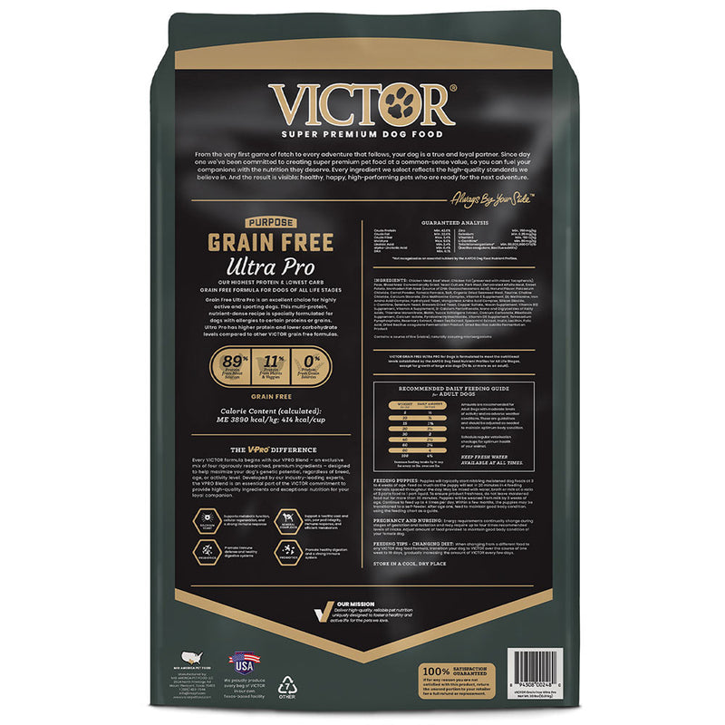 Victor Pet Food Grain Free Ultra Pro 30LB