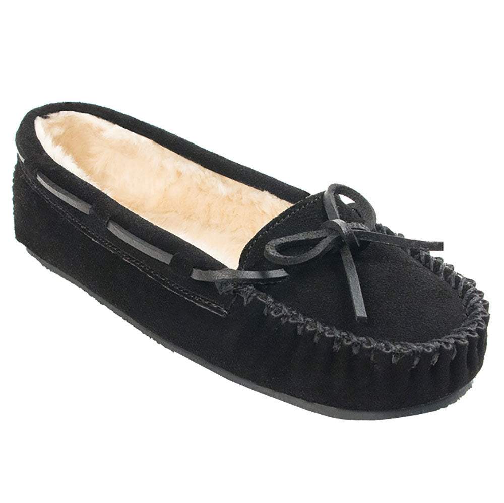 Minnetonka Olivia Black Slippers