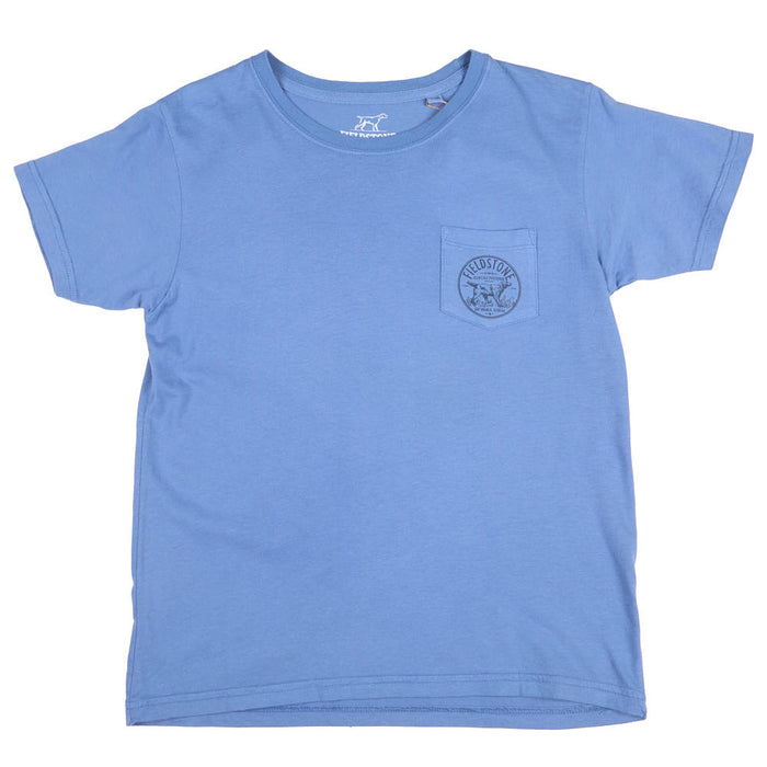 Fieldstone Boy's Blue USA Barn Tee Shirt