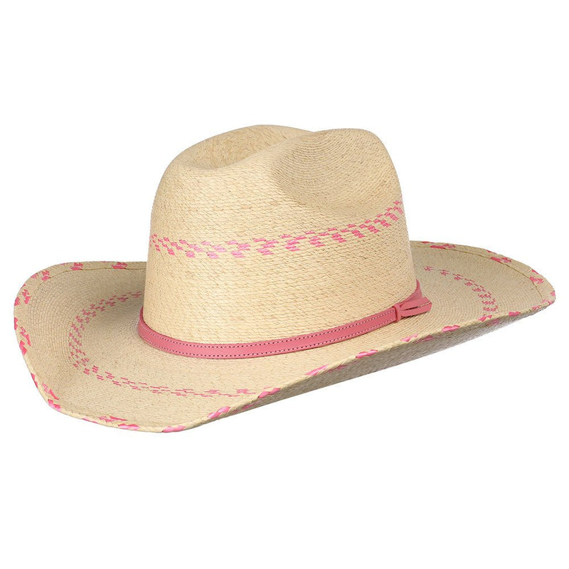 Pink Pinto Palm Leaf Kid's Hat