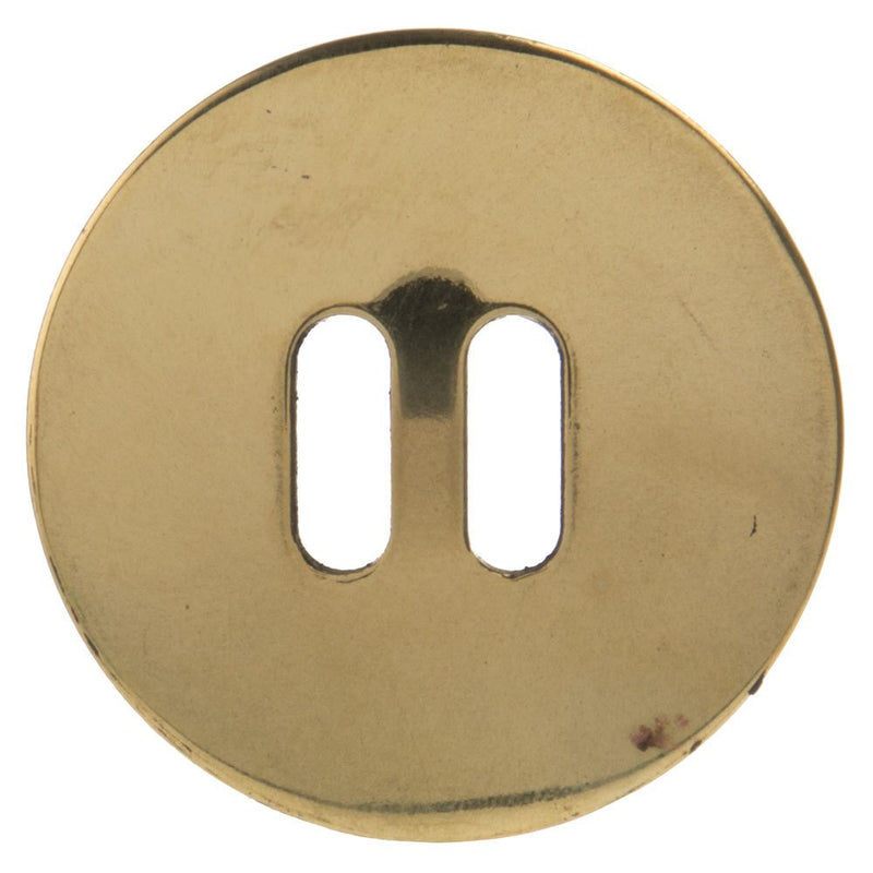 1 5/8" Solid Brass Slotted Concho