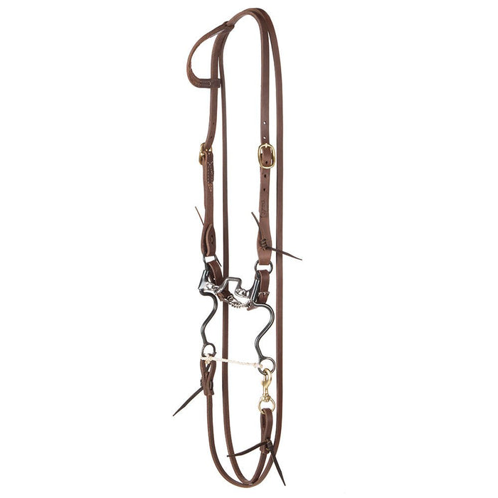 NRS by Ported Chain Cavalry Bit Bridle Set