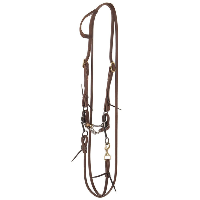 NRS by Short Shank Copper Wrapped Dogbone Bit Bridle Set