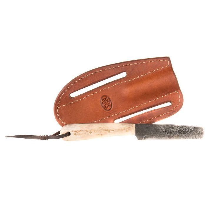 Cowtown Knife Calf Cutter w/Plain Leather Sheath