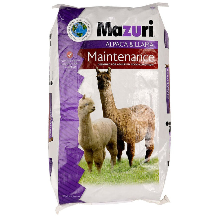 Mazuri Alpaca and Llama Maintenance