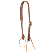 5/8in Harness Slot Ear Headstall w/Blue Iron Buckle