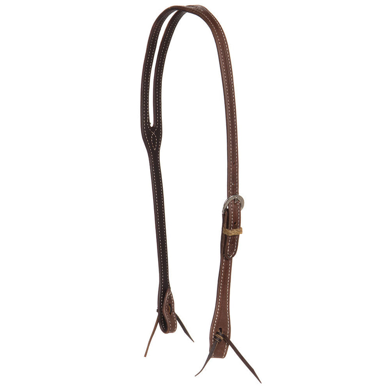 Latigo Lined Double Stitched Slot Ear Oiled Harness Headstall