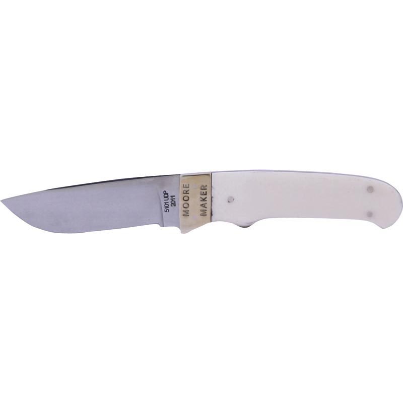 White Drop Point Hunter Knife