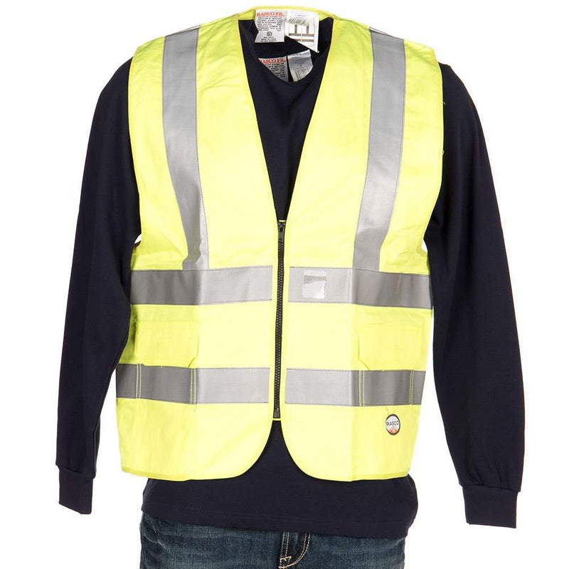 Mens Hi Visibility FR Vest W/Pockets