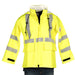 Mens Hi Visibility Yellow FR Rain Jacket